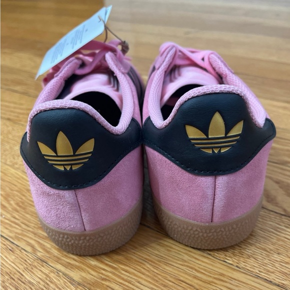 New Adidas Gazelle Pink Black 8 10 - Picture 2 of 14